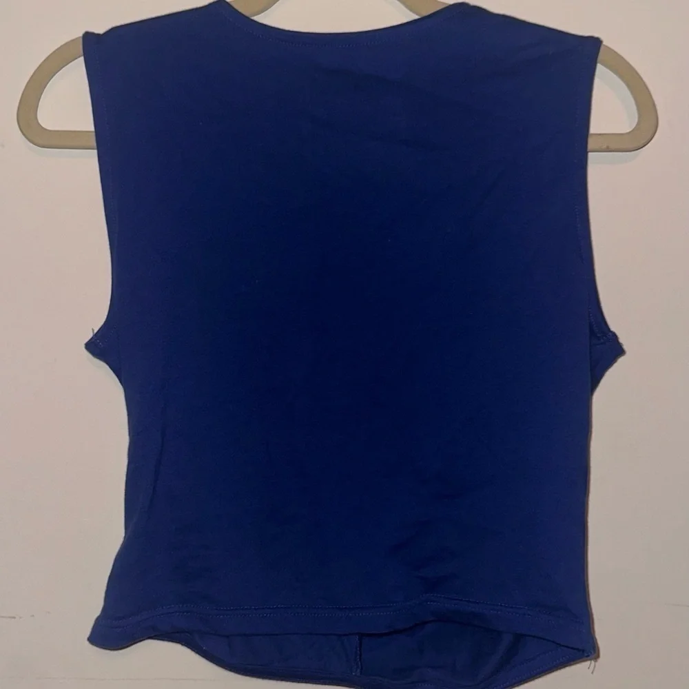 Women's Blue Sleeveless Top